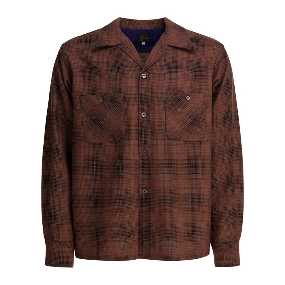 Needles Checked Wool One-Up Shirt Tag Size L Men